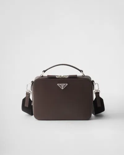 PRADA MEDIUM PRADA BRIQUE SAFFIANO LEATHER BAG