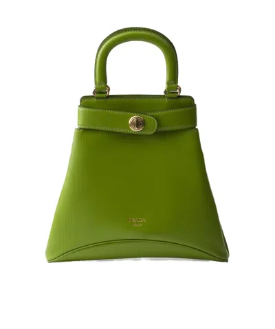 PRADA PRADA LOGO-STAMP TOP HANDLE BAG