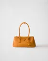 Prada Medium Leather Galleria Top-handle Bag In Bernstein
