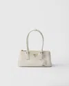 Prada Medium Galleria Leather Tote Bag In Weiss