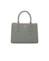 Prada Medium Galleria Leather Tote Bag In Slate Gray