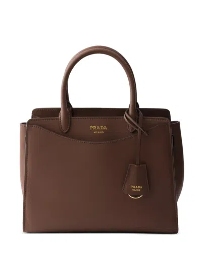Prada Prelude Medium Leather Handbag In Pattern