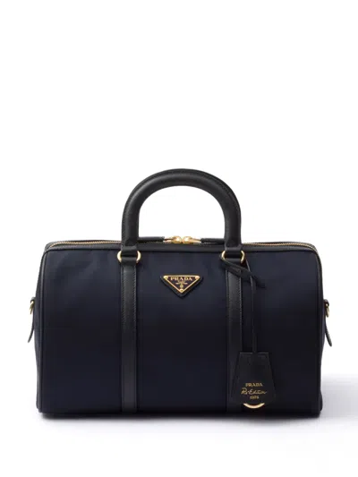 Prada Medium Re-edition 1978 Tote Bag In Blue
