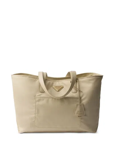 Prada Medium Re-edition 1978 Tote Bag In Neutrals