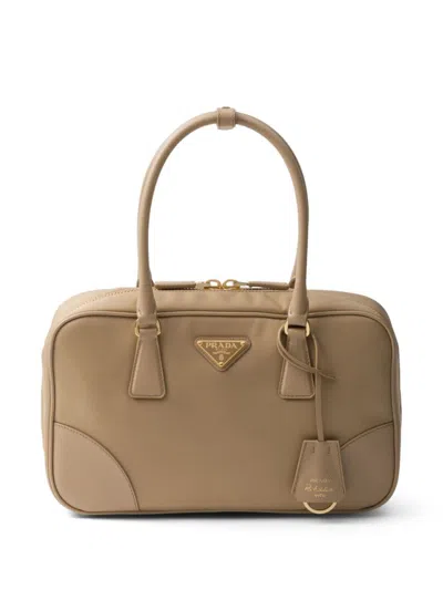 Prada Medium Re-edition 1978 Tote Bag In Neutrals