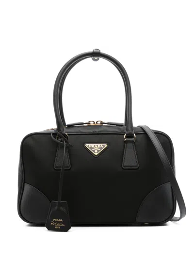 Prada Medium Re-edition 1978 Shoulder Bag In Black