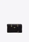 Prada Medium Re-edition 1995 Chaîne Shoulder Bag In Black