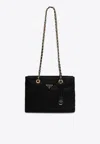 Prada Medium Re-edition 1995 Shoulder Bag In Black