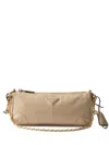 Prada Small Re-edition 2002 Leather Shoulder Bag In Travertine