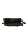 Prada Re-edition 2002 Medium Leather Shoulder Bag In Black