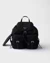 Prada Medium Re-nylon Backpack In Black