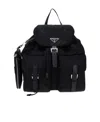 Prada Medium Re-nylon Backpack In Black