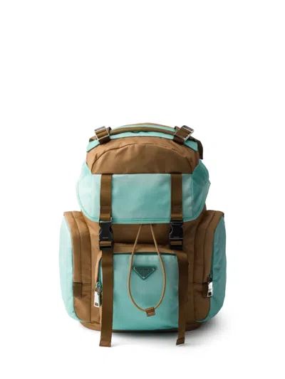 Prada Medium Re-nylon Backpack In Blue
