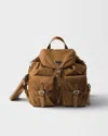 Prada Medium Re-nylon Backpack With Pouch In Brown
