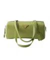 Prada Medium Re-nylon Handbag In Green Lawn