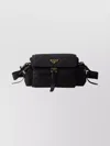 Prada Explore Medium Re-nylon Shoulder With Flap Bags In Black