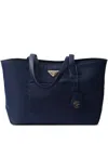 Prada Re-edition 1978 Medium Re-nylon And Saffiano Leather Tote Bag In Blue