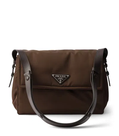Prada Medium Re-nylon Traveller Shoulder Bag In Pattern