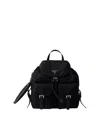 Prada Medium Re-nylon Backpack In Black