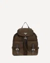 Prada Medium Re-nylon Backpack In Brown