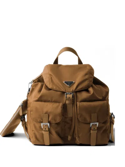 PRADA MEDIUM RE-NYLON BACKPACK WITH POUCH