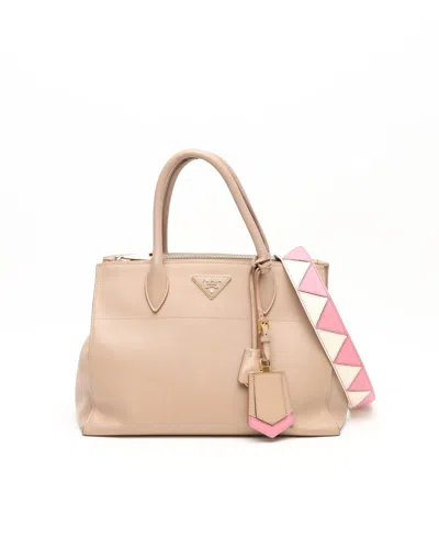 Prada Medium Saffiano Greca Paradigm Tote Bag In Multi