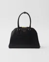 Prada Medium Saffiano Leather Tote Bag In Black