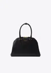 Prada Medium Saffiano Leather Shoulder Bag In Black