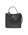 Prada Medium Saffiano Panier Bag In Black
