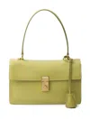 Prada Soft Sound Medium Leather Shoulder Bag In Pistachio Green