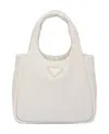 Prada Medium Soft Tote Bag In White