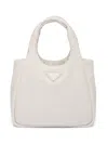 Prada Medium Soft Tote Bag In White