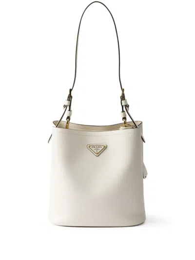 PRADA MEDIUM SPAZZOLATO BUCKET BAG