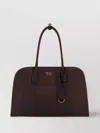 Prada Medium Structured Shopping Bag With Top Handles