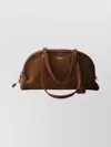 Prada Medium Bowling Bag In Vintage Leather In Brown
