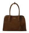 Prada Medium Suede Tote Bag