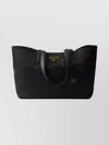 Prada Medium Tote Bag With Re-nylon And Leather