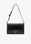 Prada Flap Soft Leather Shoulder Bag