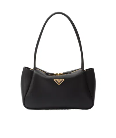 PRADA PRADA TRIANGLE-LOGO MEDIUM HANDBAG