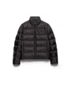 Prada Men's Medium-weight Re-nylon Down Jacket In Brown