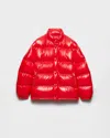 Prada Mittelschwere Daunenjacke Aus Re-nylon In Red