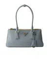 Prada Medium Leather Galleria Top-handle Bag In Gray