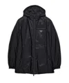 Prada Medium-weight Re-nylon Down Jacket In Black