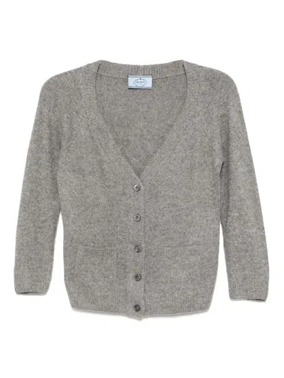 Pre-owned Prada Mélange Cardigan