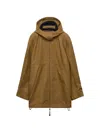 Prada Mélange Hopsack Wool Jacket In Brown