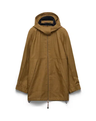 PRADA MÉLANGE HOPSACK WOOL JACKET