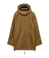 Prada Mélange Hopsack Wool Jacket In Brown