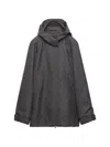Prada Mélange Hopsack Wool Jacket In Gray