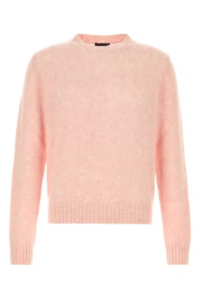 Prada Melange Pastel Pink Wool Sweater