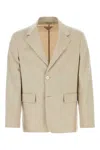 Prada Melange Sand Cashmere Blazer